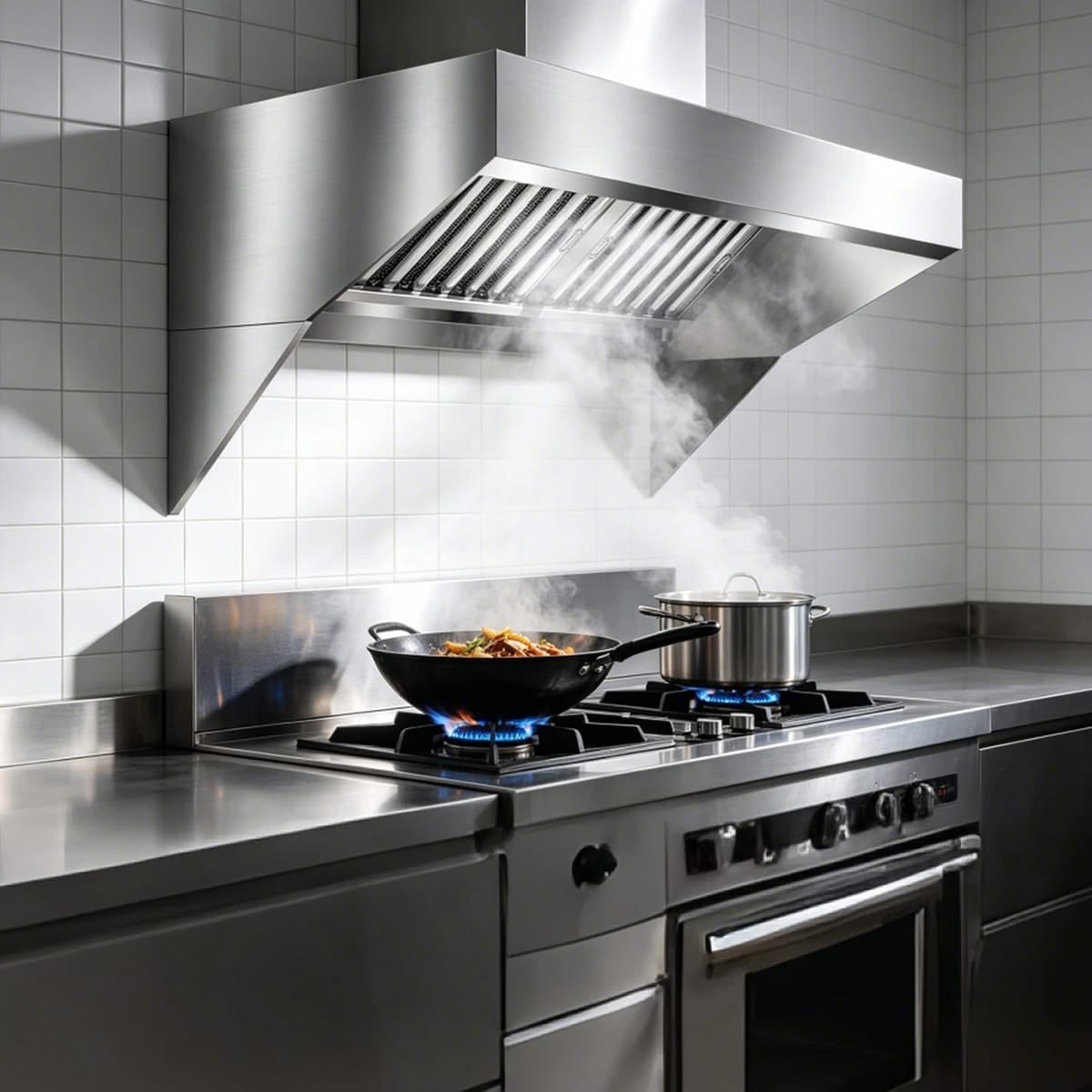Técnico de ALTAVÍA en servicio dentro de una cocina industrial